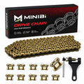 MINIBI Heavy-Duty Motorcycle Drive Chain Kit with Breaker Tool