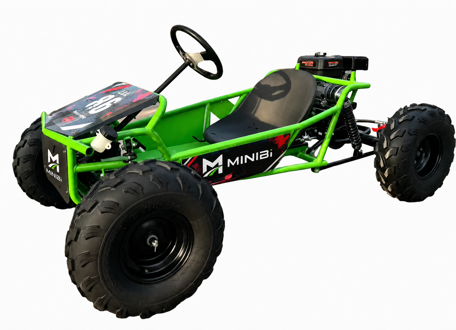MINIBI Off-Road Gas Go Kart for Kids & Youth